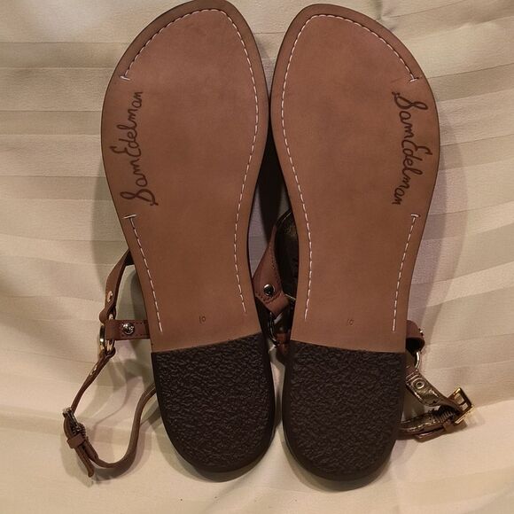 Sam Edelman Brown Leather Sandals NWOT - Picture 3 of 5